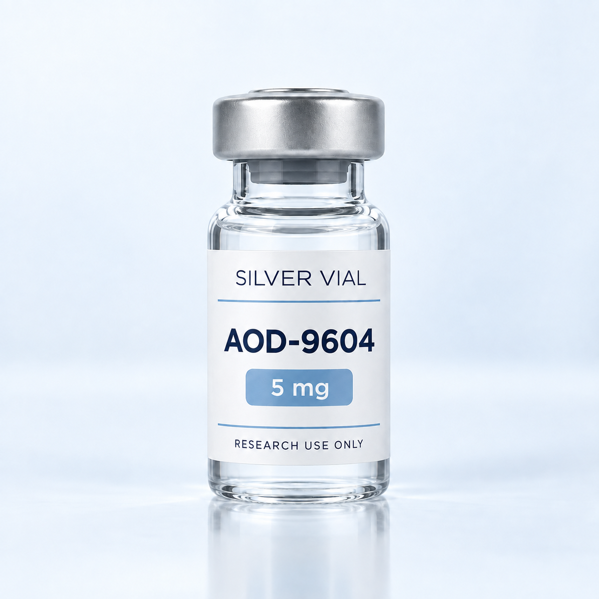 Флакон Silver Vial AOD-9604 5 mg за изследователска употреба