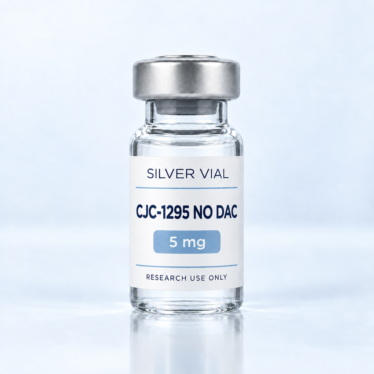 Флакон Silver Vial CJC-1295 без DAC 5 mg за изследователска употреба