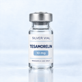 Флакон Silver Vial Tesamorelin 10 mg за изследователска употреба
