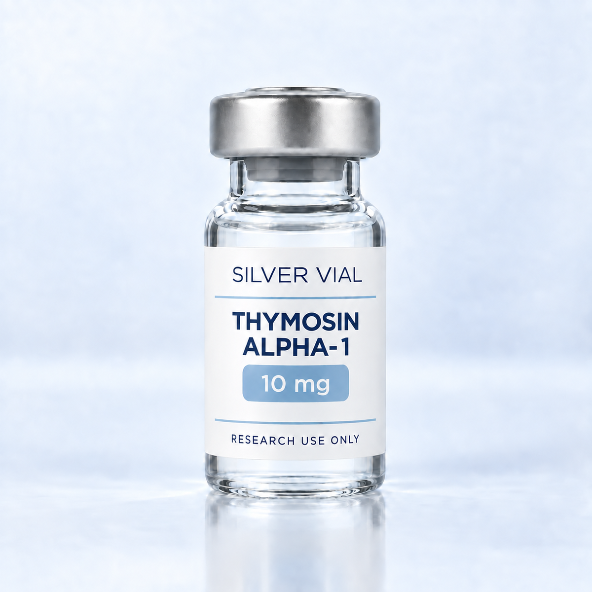 Флакон Silver Vial Thymosin Alpha-1 10 mg за изследователска употреба